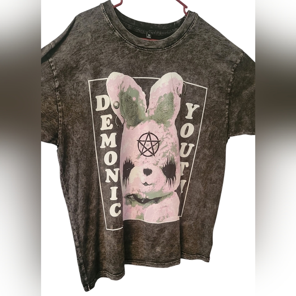 Dolls Kill RARE Demonic Youth Women's Oversized Tee Size Med NWT